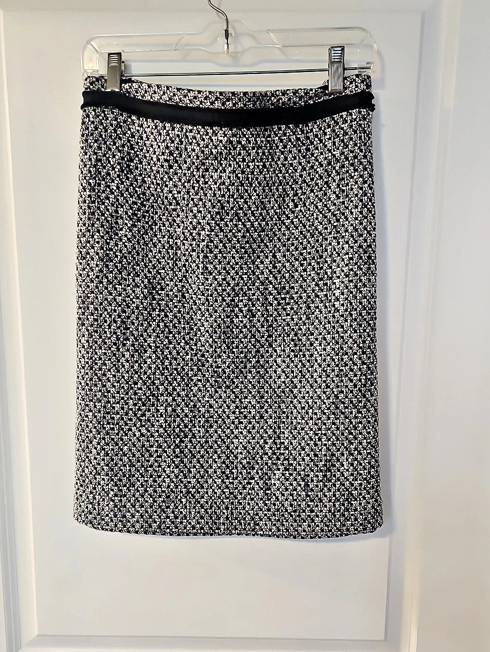 Ann Taylor Geometric Pencil Skirt in Black & White Size 18  New